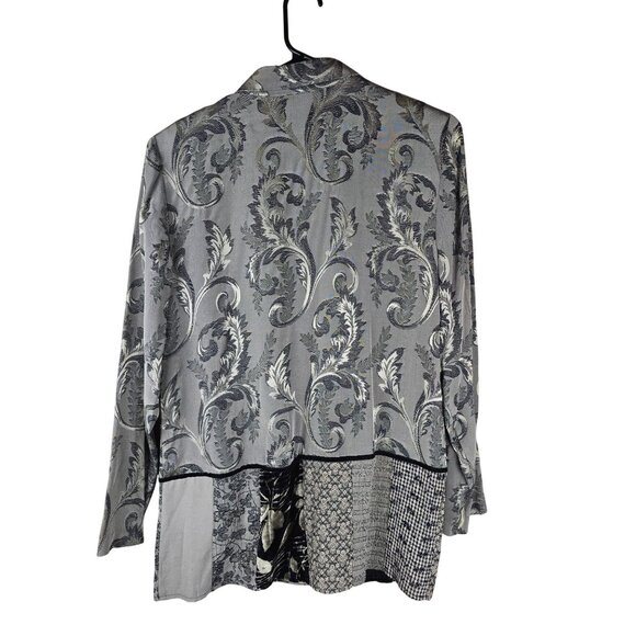 Lucia Lukken Broomskirts Medium Patchwork Tunic Top Lagenlook Velvet Panels - Picture 2 of 6